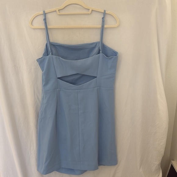 French Connection Whisper straight neck dress in placid Blue NWT $128 size 12 - Picture 4 of 8